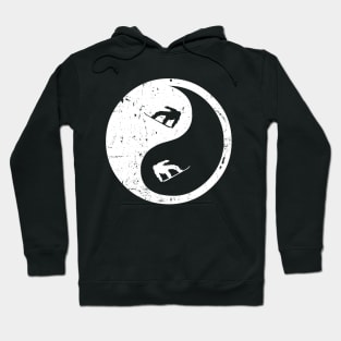 Snowboarding Ying Yang T-Shirt Hoodie